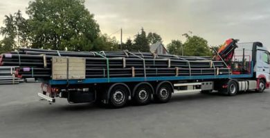 Livraison de barre de 12ml sur chantier